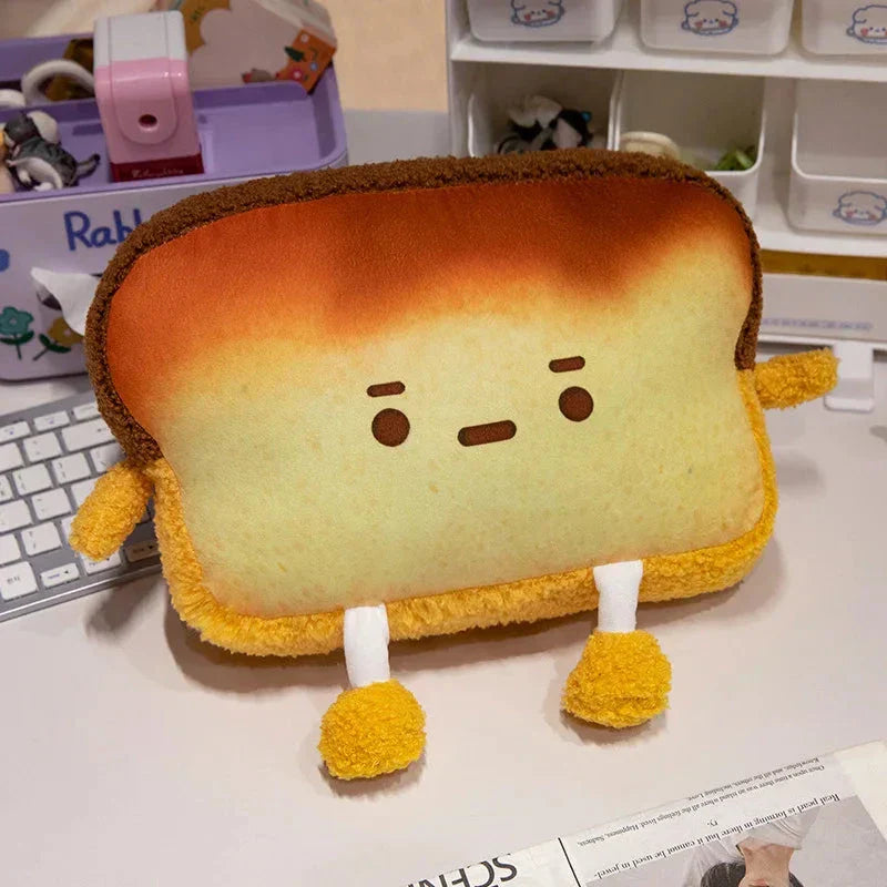 Skanto | Emoji Toast Brød Venner Bil Hodepute Plush
