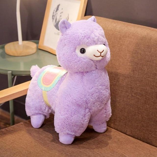 Skanto | Kawaii Rosa Lilla Hvit Fluffy Alpaca Plushie Samling