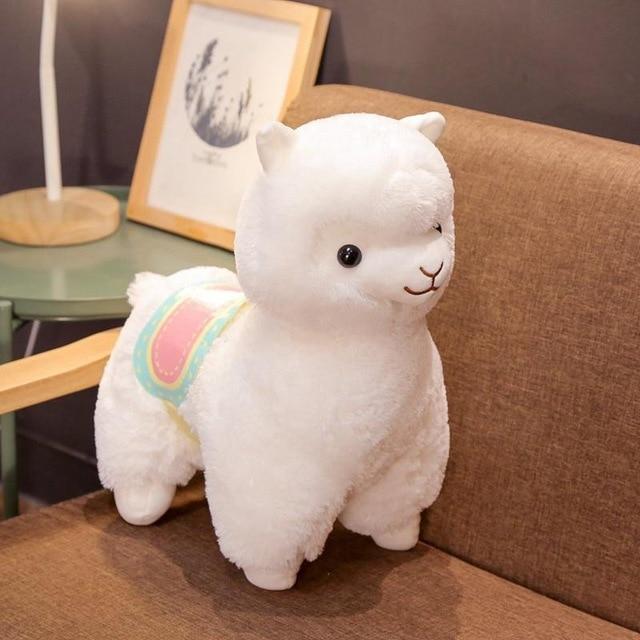 Skanto | Kawaii Rosa Lilla Hvit Fluffy Alpaca Plushie Samling
