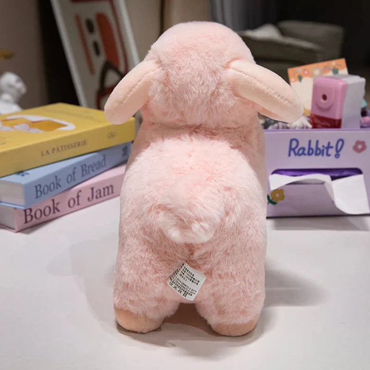 Skanto | Fluffy Rosa Hvit Sau Villsau Plysjfigurer