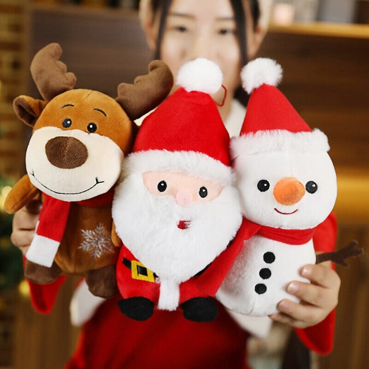 Skanto | Vennlig Santa Reindeer Snømann Plushies