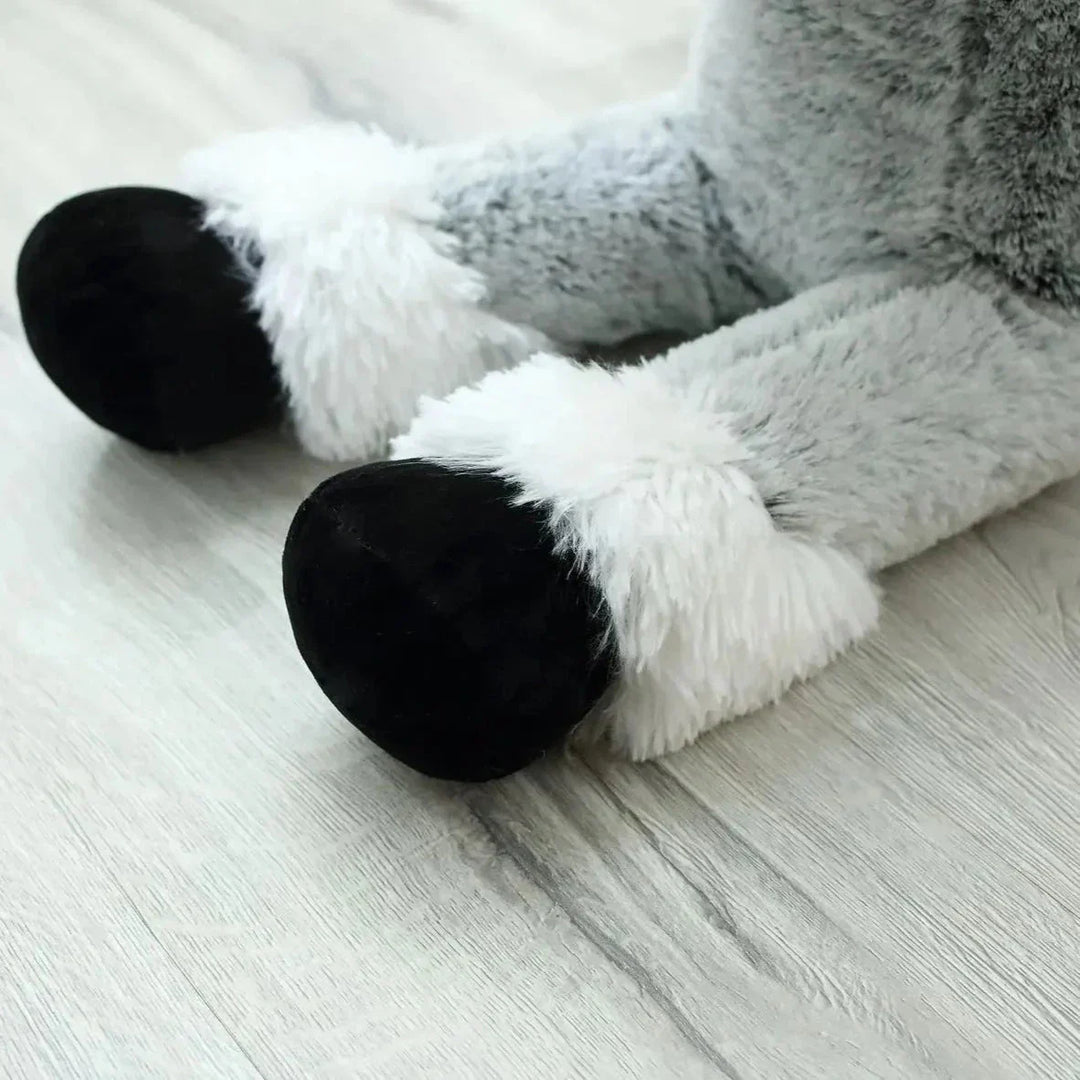 Skanto | Gigantisk Fluffy Brun Grå Hest Kosedyr
