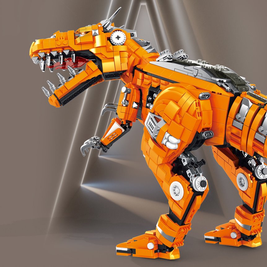 Skanto | Gylden Carnosaurus Byggeklosser
