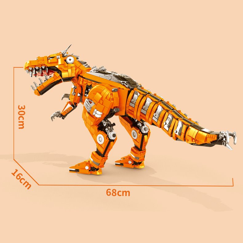 Skanto | Gylden Carnosaurus Byggeklosser