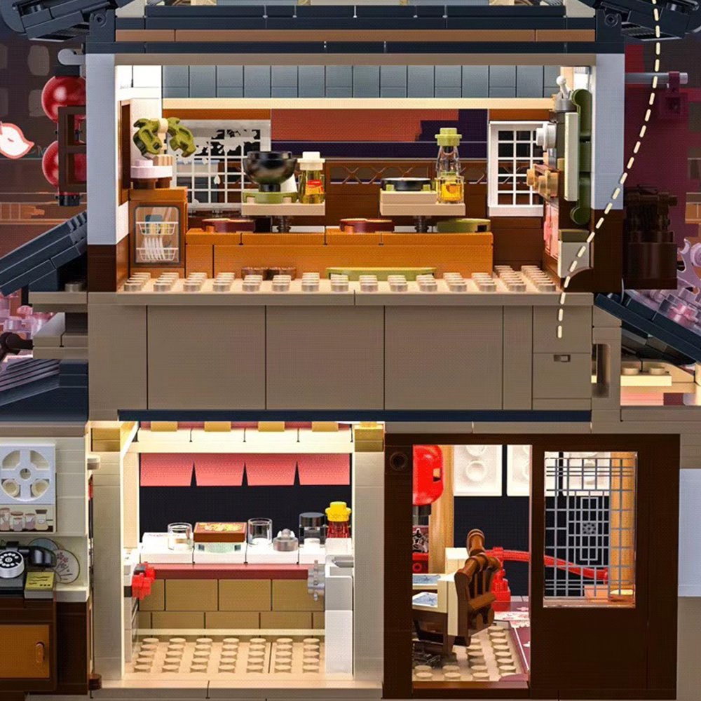 Skanto | Japansk Kumamoto Bear Restaurant Mikro Byggesett