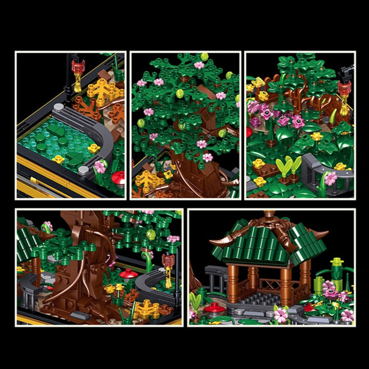 Skanto | Japansk Pagode Tre Dam Scene Nano Bygge Sett