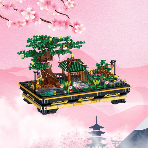 Skanto | Japansk Pagode Tre Dam Scene Nano Bygge Sett