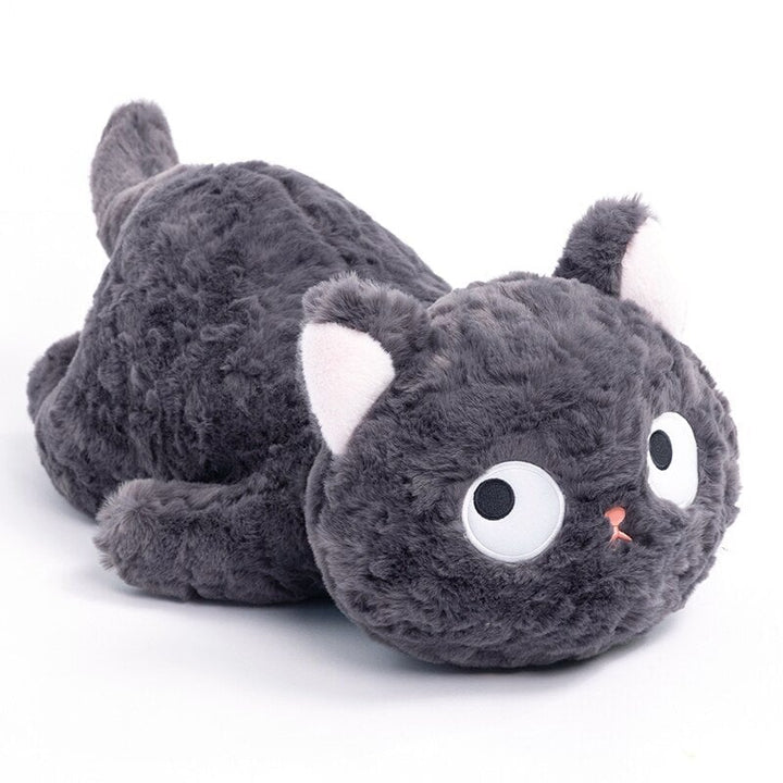 Skanto | Jiji den fluffy svarte katten kosedyr som ligger ned