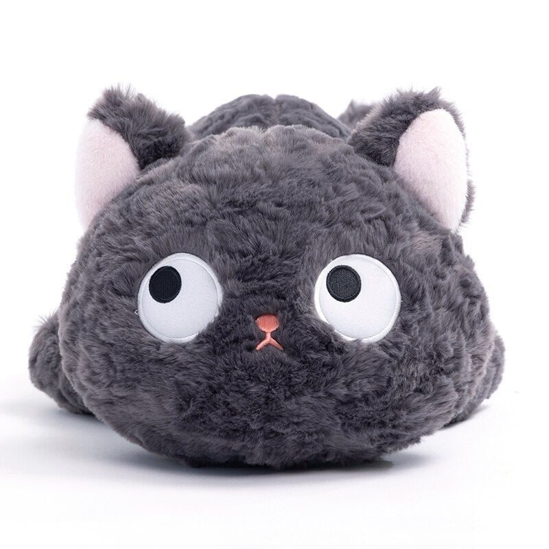 Skanto | Jiji den fluffy svarte katten kosedyr som ligger ned
