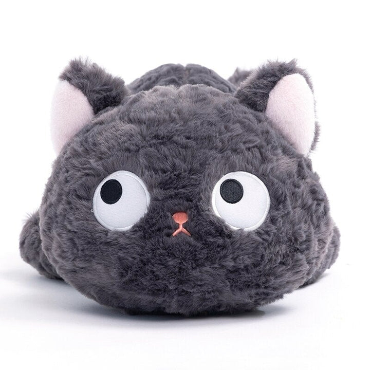 Skanto | Jiji den fluffy svarte katten kosedyr som ligger ned