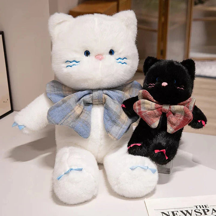 Skanto | Kawaii Katt Teddybjørn Slips Plysjdyr