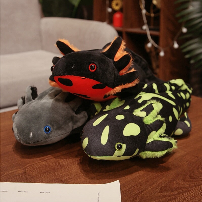 Skanto | Kawaii Fargerik Likelike Axolotl Plushie Familie
