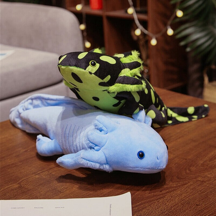Skanto | Kawaii Fargerik Likelike Axolotl Plushie Familie