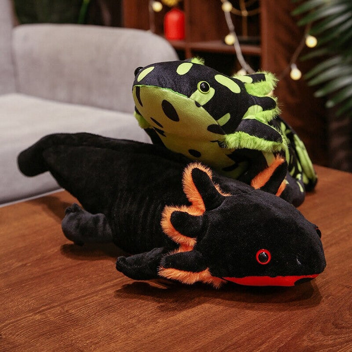 Skanto | Kawaii Fargerik Likelike Axolotl Plushie Familie