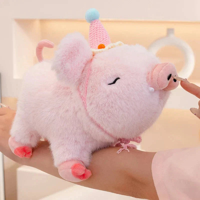 Skanto | Kawaii Fluffy Villsvin Plüsj leketøy