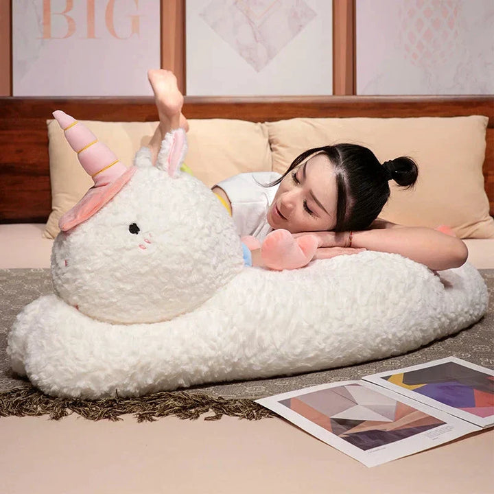 Skanto | Kawaii Giant Chibi Hvit Enhjørning Plushie