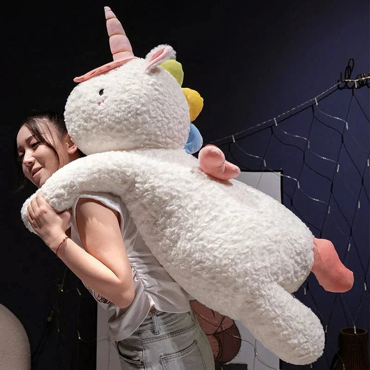 Skanto | Kawaii Giant Chibi Hvit Enhjørning Plushie