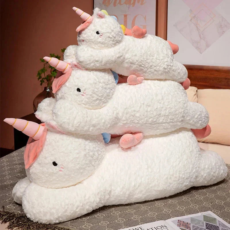 Skanto | Kawaii Giant Chibi Hvit Enhjørning Plushie