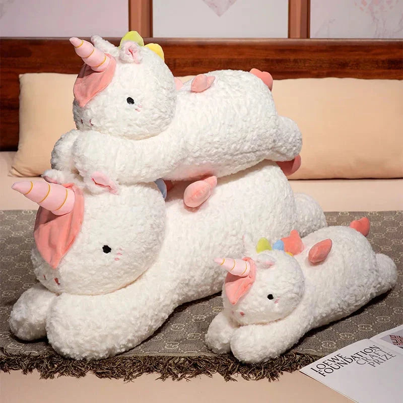 Skanto | Kawaii Giant Chibi Hvit Enhjørning Plushie