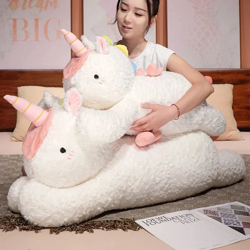 Skanto | Kawaii Giant Chibi Hvit Enhjørning Plushie