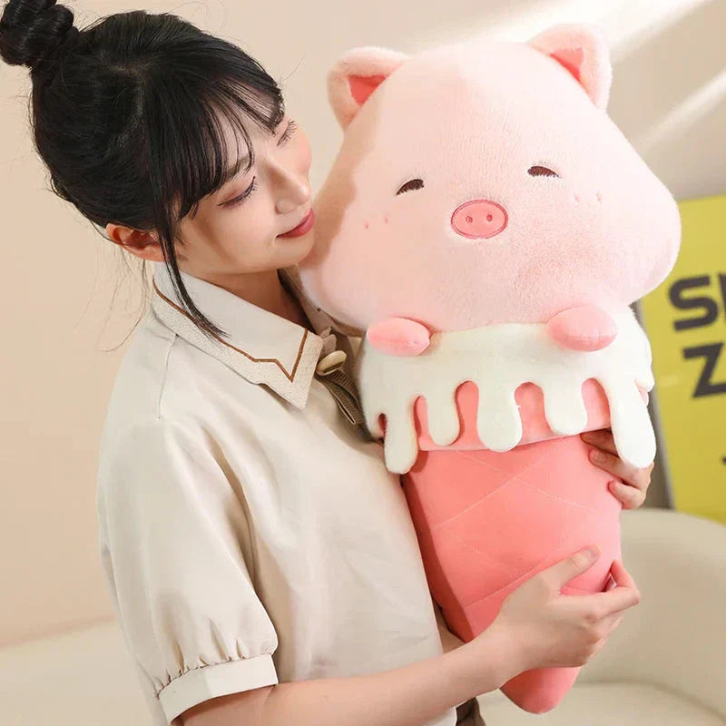 Skanto | Kawaii Iskrem Pig Capybara Kylling Sau Plysj