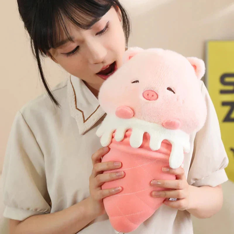 Skanto | Kawaii Iskrem Pig Capybara Kylling Sau Plysj