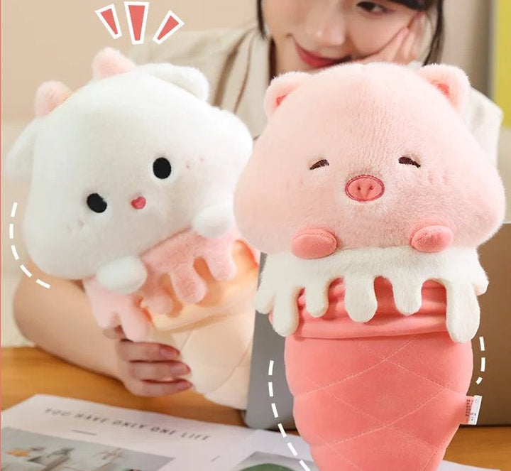 Skanto | Kawaii Iskrem Pig Capybara Kylling Sau Plysj