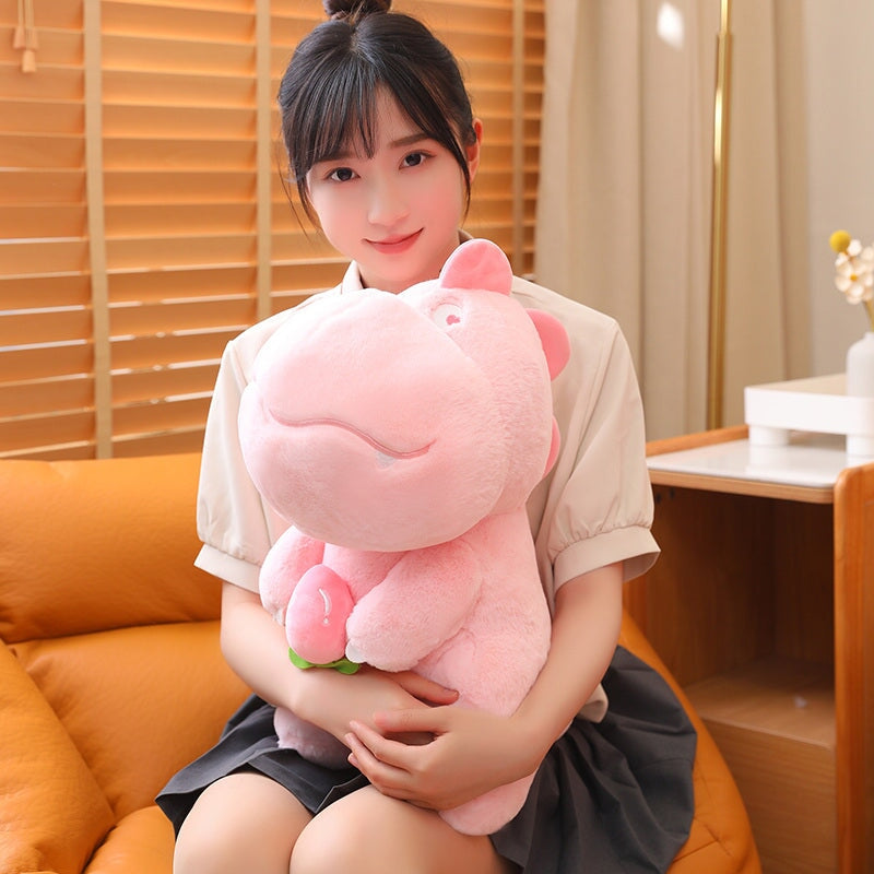 Skanto | Kawaii Rosa Grønn Fluffy Dinosaur Plushies