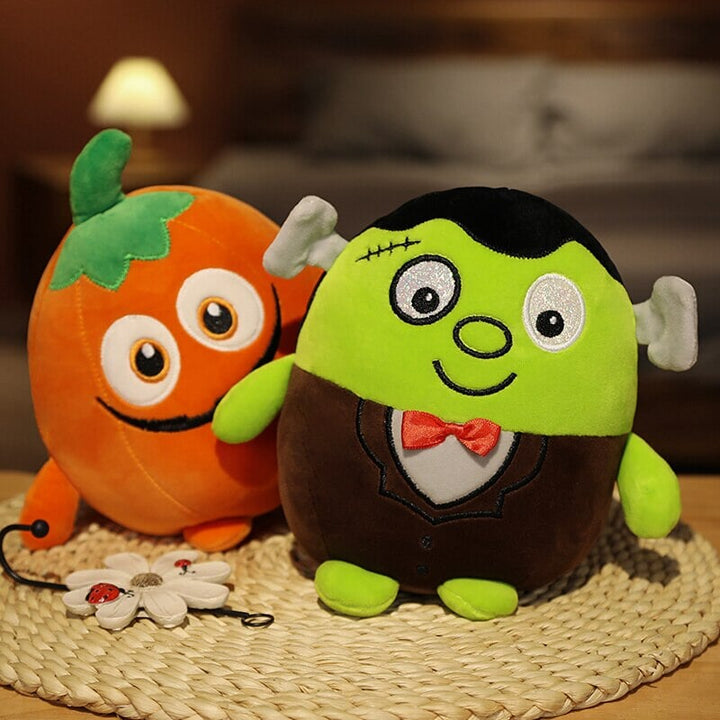 Skanto | Kawaii Skjelett Gresskar Zombie Frankenstein Vampyr Halloween Plysjdyr