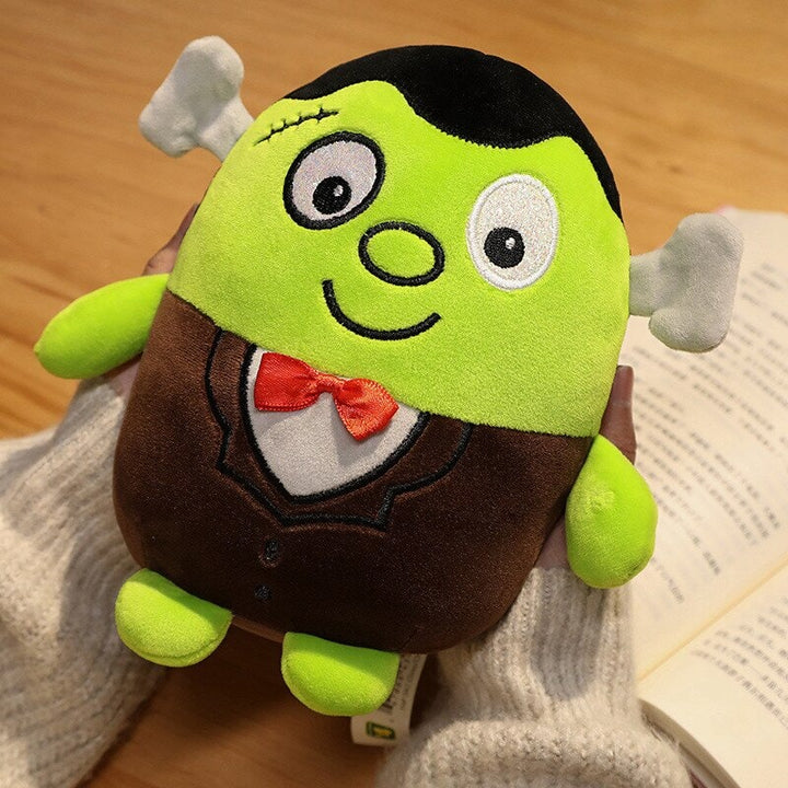 Skanto | Kawaii Skjelett Gresskar Zombie Frankenstein Vampyr Halloween Plysjdyr