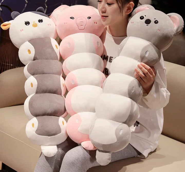 Skanto | Lang Caterpillar Katt Koala Elefant Plushie Samling