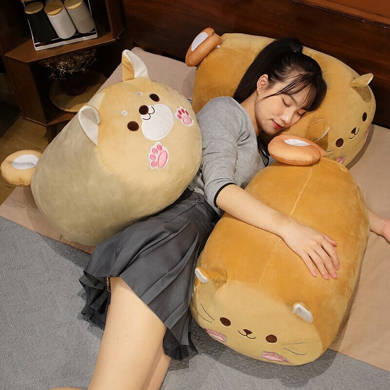 Skanto | Lang Kawaii Shiba Inu Kattpute Plush