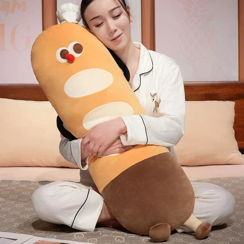 Skanto | Lang Snuggly Funny Baguette Brød Plushies