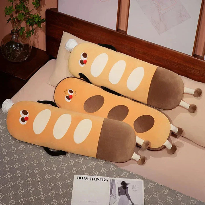 Skanto | Lang Snuggly Funny Baguette Brød Plushies