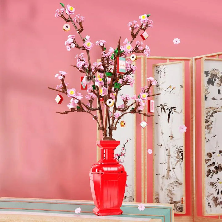 Skanto | Lucky Peach Blossom Vase Mikro Byggesteiner
