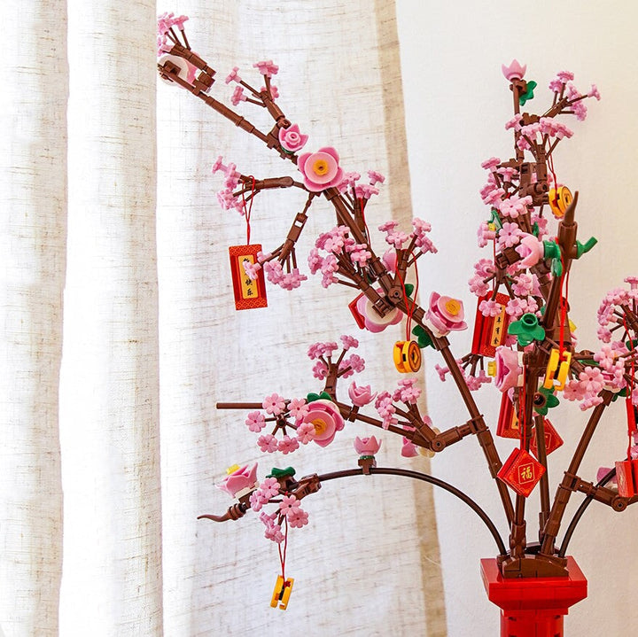 Skanto | Lucky Peach Blossom Vase Mikro Byggesteiner