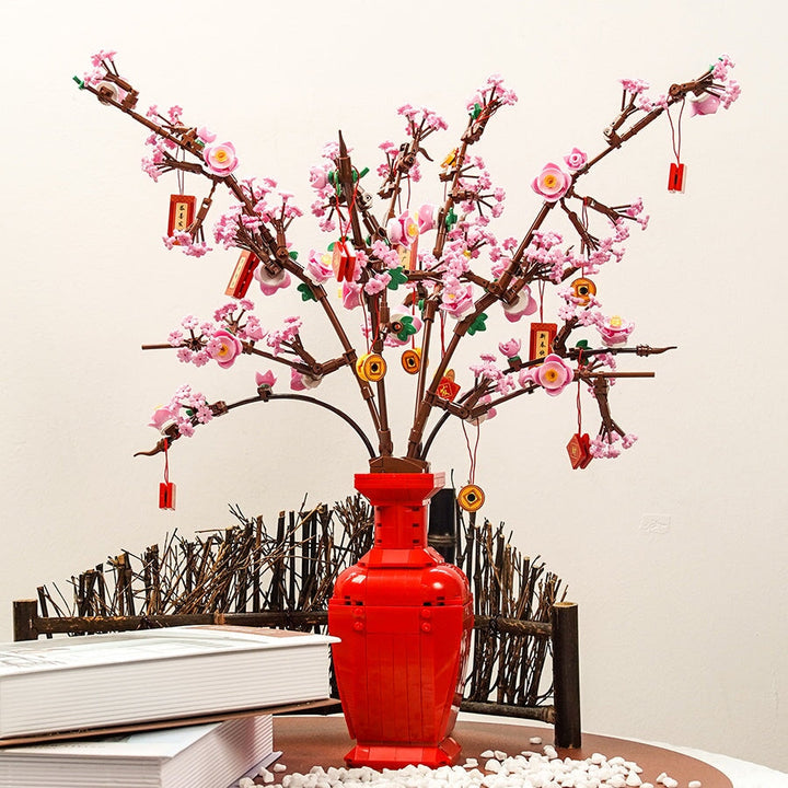 Skanto | Lucky Peach Blossom Vase Mikro Byggesteiner