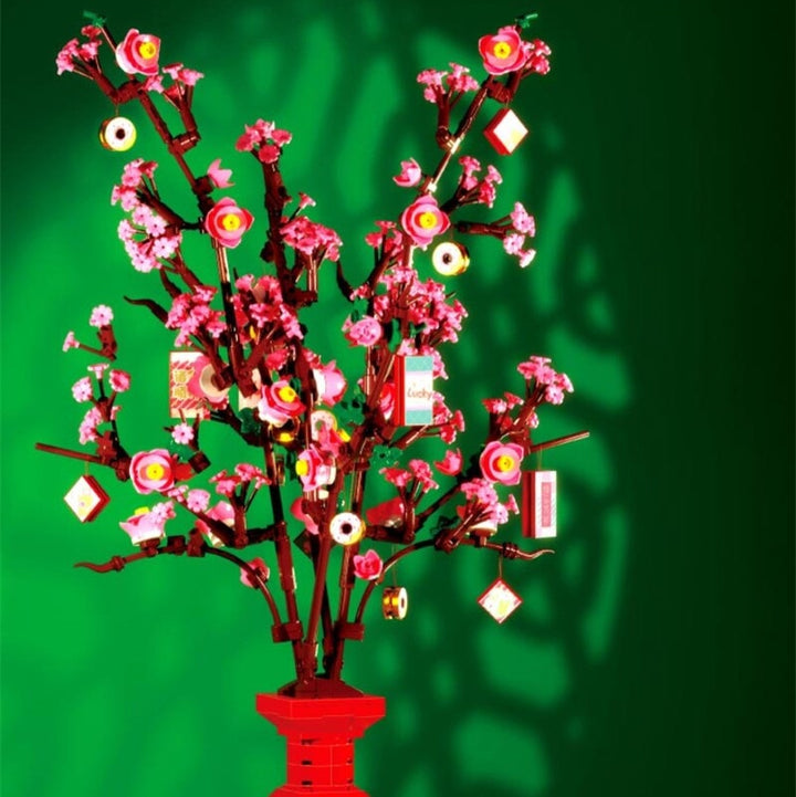 Skanto | Lucky Peach Blossom Vase Mikro Byggesteiner