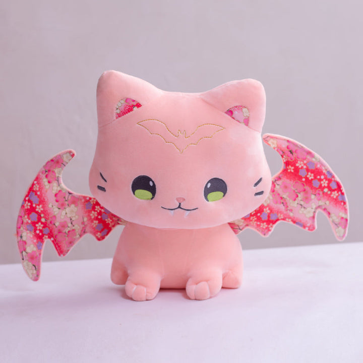 Skanto | Luna & Solis de Kawaii Sakura Katter med Vinger Plushies