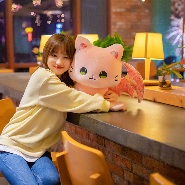 Skanto | Luna & Solis de Kawaii Sakura Katter med Vinger Plushies