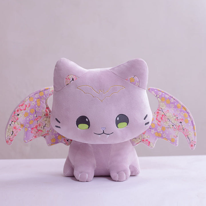 Skanto | Luna & Solis de Kawaii Sakura Katter med Vinger Plushies