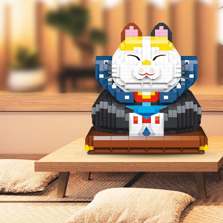 Skanto | Muskel Lucky Cat & Kimono Outfit Nano Byggeklosser