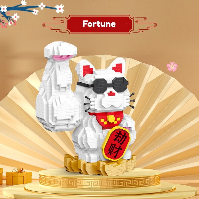 Skanto | Muskel Lucky Cat & Kimono Outfit Nano Byggeklosser