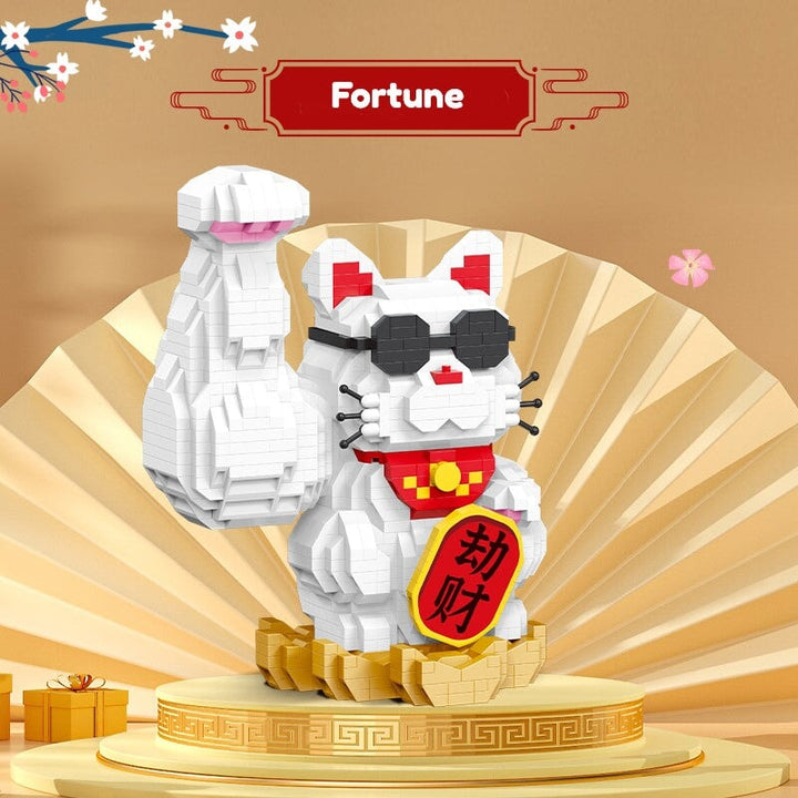 Skanto | Muskel Lucky Cat & Kimono Outfit Nano Byggeklosser