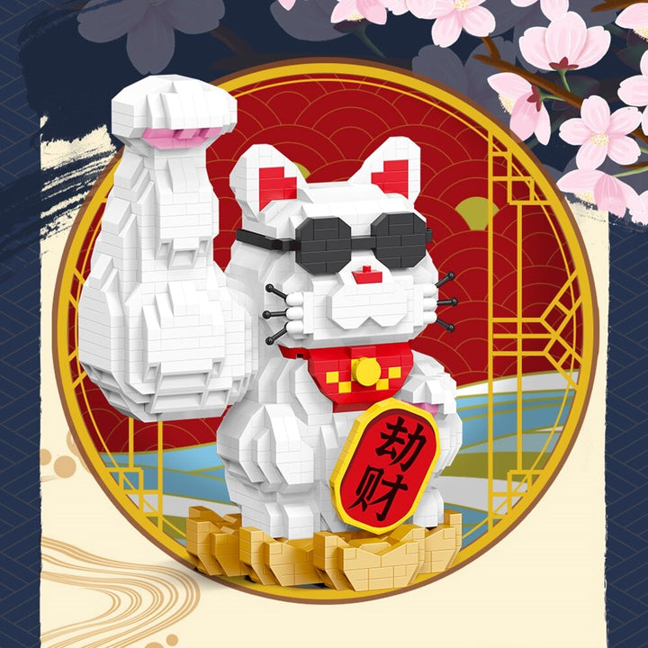 Skanto | Muskel Lucky Cat & Kimono Outfit Nano Byggeklosser