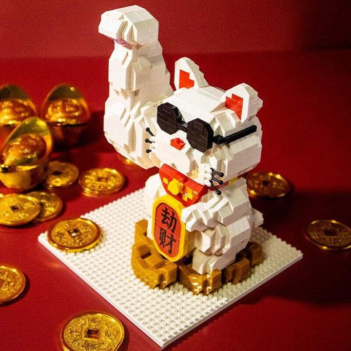 Skanto | Muskel Lucky Cat & Kimono Outfit Nano Byggeklosser