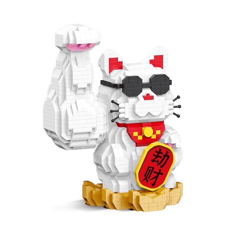 Skanto | Muskel Lucky Cat & Kimono Outfit Nano Byggeklosser