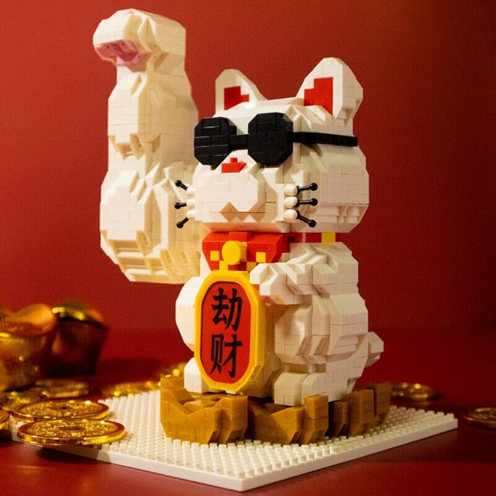 Skanto | Muskel Lucky Cat & Kimono Outfit Nano Byggeklosser