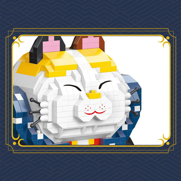 Skanto | Muskel Lucky Cat & Kimono Outfit Nano Byggeklosser