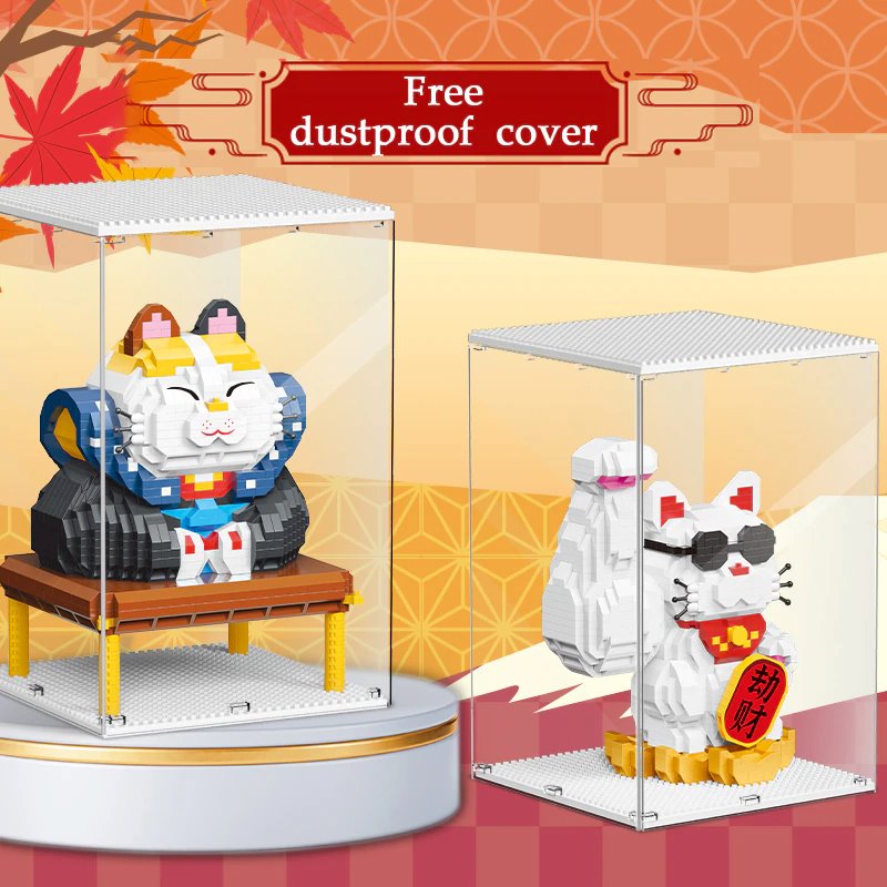 Skanto | Muskel Lucky Cat & Kimono Outfit Nano Byggeklosser